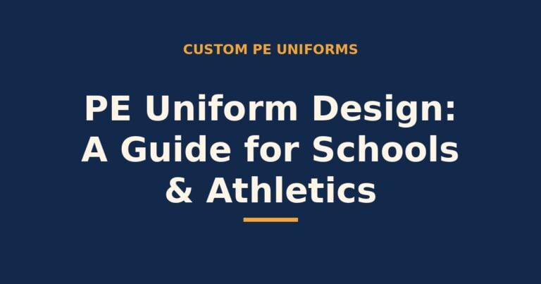 PE uniform design — a guide for schools and athletics