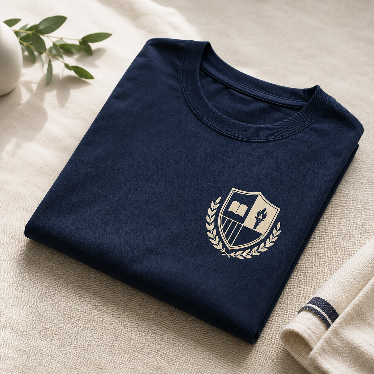 Custom PE t-shirt with school crest
