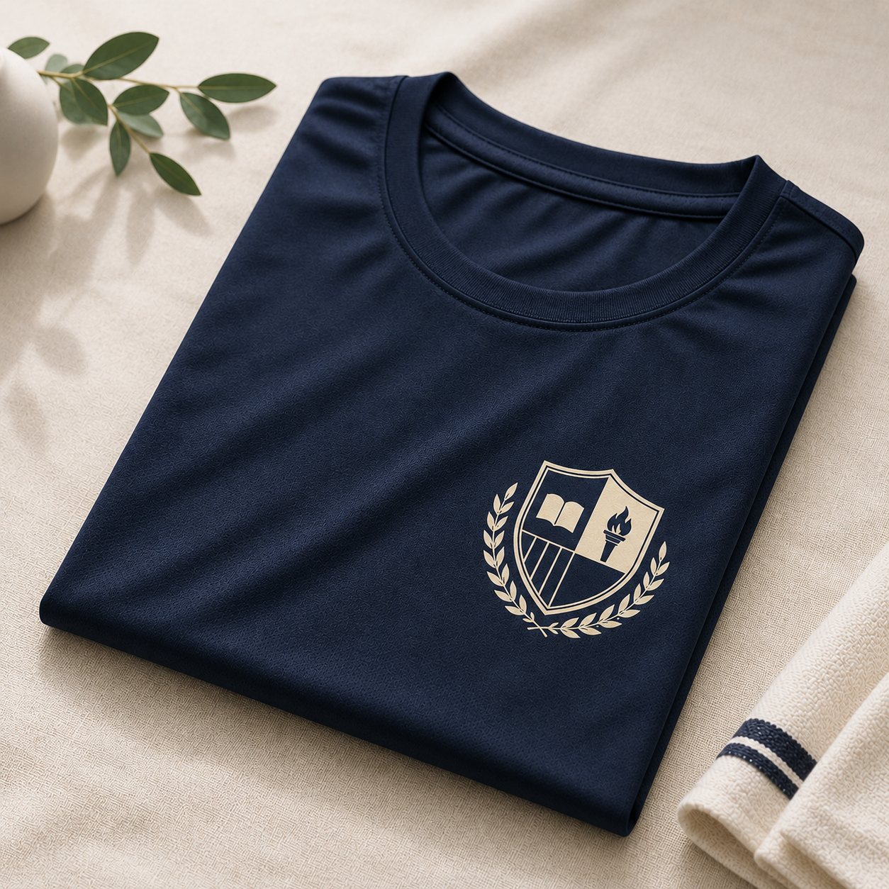 Custom PE performance tee with logo