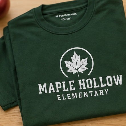 Custom PE uniforms for elementary schools