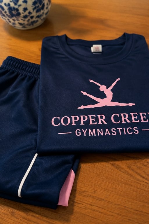 Custom school gym uniforms — customer photo