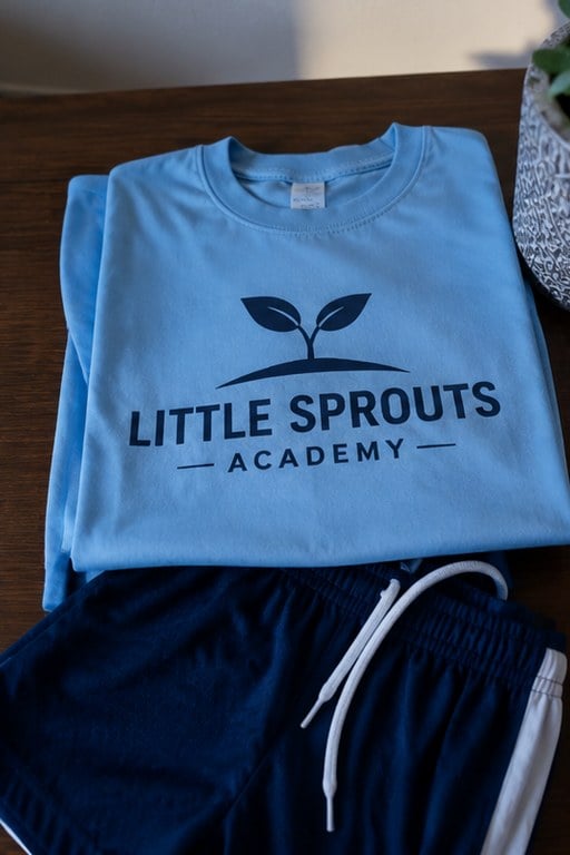 Personalized PE uniforms — customer photo
